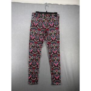 Divided Jegging Jeans‎ Women 8 Multicolor Geometric Print Skinny Stretch Zip Fly